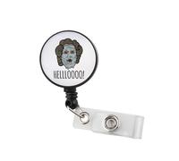 Helloooo BR3 Porte-badge avec clip « Help is On The Way » pour personnel médical, Nicu CNA, infirmière, Hello Movie