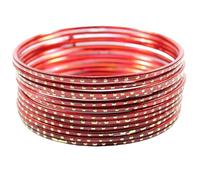 HelloOrient Bracelets Indiens Bangles Lot de 12 Bracelets Femme Indienne Bollywood pas cher