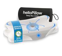 HelloPillow Oreiller cervical et cou en mousse à mémoire de forme, oreiller orthopédique et ergonomique pour support de cou, oreiller ergonomique pour dormir sur le côté et la bouche vers le haut