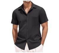 HELLORSOON Chemise habillée, Plage Chemise DéContractéEs, sans Repassage, Coupe RéGulièRe Chemises D'éTé Extensibles pour Affaires Tee Shirt Homme éTé Chemisette D'éTé Chemisette pour Hommes Tendance