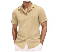 HELLORSOON Chemise habillée, Plage Chemise DéContractéEs, sans Repassage, Coupe RéGulièRe Chemises D'éTé Extensibles pour Affaires Tee Shirt Homme éTé Chemisette D'éTé Chemisette pour Hommes Tendance