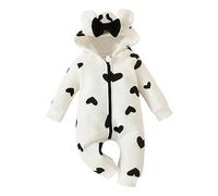 HELLORSOON Combinaison De Neige pour BéBé GarçOn Fille Manteaux Et Blousons Duvet Hiver MatelasséE à Capuche Snowsuit avec Gants Manteau Fourrure Enfant Combinaison De Ski SurvêTement Veste Chaud
