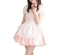 HELLORSOON Costume Kawaii pour Fille DéGuisement Femme Halloween Costume Femme Robe de Lolita for Lingerie Kawaii Robes de SoiréE Robe SoiréE Bandeau Tablier Outfit pour Cosplay Animation