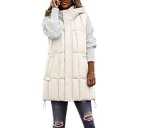 HELLORSOON Coupe Vent Femme, Manteau Mode Pluie ImperméAble Parka 2025 Veste MatelasséE Femme LéGèRe Manteau Long Hiver Trench Grande Taille éPais, Chaud, Confortable