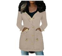 HELLORSOON Doudoune Femme Hiver, Vetement Femme Hiver Mode Pluie ImperméAble Parka 2025 Veste Laine Manteau Chauffant Veste Fausse Fourrure Manteau Chic Et Chaud