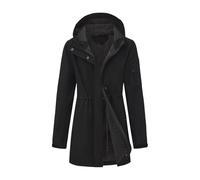 HELLORSOON Doudoune Legere Femme, Vetement Femme Hiver Couleur Unie 2025 ZippéE Jacket Manteau Cape Veste Noire Manteau Laine Transition, Hiver, Sorties Vacances