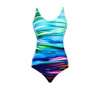 HELLORSOON Maillot De Bain Femme Pieces,Costume De Bain Une PièCe Noir Le ContrôLe du Ventre Push Up Maillot De Bain Femme 1 Pieces Chic Imprimé Coloré Monokini Push Up Bretelles Ajustables Swimsuit