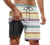 HELLORSOON Maillots de Bain Homme, Long Shorts de Sport Homme Short Bain à SéChage Rapide Short Qui Change Couleur Slip Natation Maillot Amincissant 1 Piece pour la Plage l'été Piscine