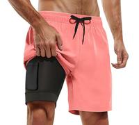 HELLORSOON Short de Bain Homme Séchage Rapide, Piscine Short de Bain à SéChage Rapide Homme Noir Culotte Maillot Taille Haute Haut Maillot Push Up Collection Beachwear. Taille élastique
