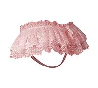 HELLORSOON String pour Femme Sexy Respirabilité en Dentelle Échancré String Ouvert Séduction Résille Volants Body Lingerie sous-vêtements Culotte Taille Haute
