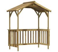 Helloshop26 Abri de Barbecue 163,5 x 93 x 210 cm Bois de pin imprégné Vert 02_0022159