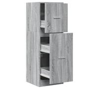 Helloshop26 Armoire apothicaire multifonctionnelle Rangement 40 x 41 x 118 cm en Bois d'ingénierie Sonoma Gris 02_0050642