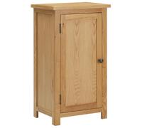 Helloshop26 Armoire de Rangement Rustique Bois de chêne Massif 45 x 32 x 85 cm avec étagères Pratiques en Bois Naturel 02_0046489
