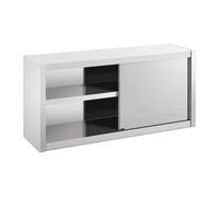 Helloshop26 Armoire Murale en INOX Haute de Cuisine Placard Rangement Professionnelle - 120 x 45 cm 14_0000465