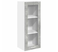 Helloshop26 Armoire Suspendue avec Grande capacité de Rangement Moderne 40 x 31 x 100 cm en Bois d'ingénierie Gris béton 02_0053420