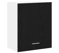 Helloshop26 Armoire Suspendue rectangulaire Moderne avec étagère Rangement 50 x 31 x 60 cm Style Contemporain en Bois d'ingénierie chêne Noir 02_0051953