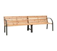 Helloshop26 Banc de Jardin Meuble de Patio d'extérieur terrasse Double de Jardin 225 cm Bois de Sapin Massif 02_0011822