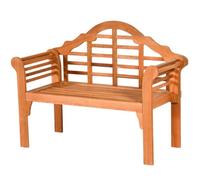 Helloshop26 Banc de Jardin Pliable en Bois d’Eucalyptus 2 Places 123 x 54 x 96 cm Banquette de Jardin extérieure pour terrasse Cour Balcon 20_0007806