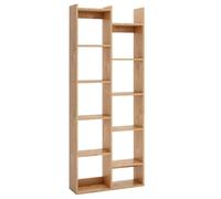 Helloshop26 Bibliothèque étagère à 12 Niveaux 65 x 20 x 162 cm Rangement expansif Design Moderne en Forme d'arbre en Bois Naturel 20_0010749