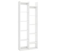 Helloshop26 Bibliothèque étagère en Forme d'arbre 65 x 20 x 162 cm Rangement expansif Design Moderne en Bois Blanc 20_0010748