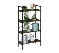 Helloshop26 Bibliothèque Murale Industrielle à 3 étagères 92 x 60 x 32 cm pour Livres Plantes Design intérieur en Fer Noir 13_0017395