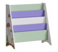 Helloshop26 Bibliothèque pour Enfants 60 x 62 x 28 cm à Blanc Vert Violet 03_0008992