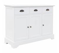 Helloshop26 Buffet bahut Armoire Console Meuble de Rangement avec 3 Portes MDF et Bois de pin 105 cm 4402117