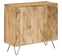 Helloshop26 Buffet bahut Armoire Console Meuble de Rangement Bois de manguier Massif 80 cm 4402048