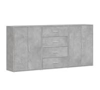 Helloshop26 Buffet bahut Commode Armoire Meuble de Rangement Organisateur Cuisine Salle de séjour Salons 3 pcs 60 x 31 x 84 cm Bois d'ingénierie Gris 02_0037116