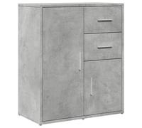 Helloshop26 Buffet bahut Commode Armoire Meuble de Rangement Organisateur Cuisine Salle de séjour Salon 60 x 31 x 70 cm Bois d'ingénierie Gris 02_0031962