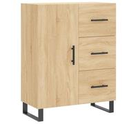 Helloshop26 Buffet bahut Commode Armoire Meuble de Rangement Organisateur Cuisine Salle de séjour Salon Sonoma 69,5 x 34 x 90 cm Bois d'ingénierie Marron 02_0031651