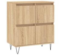 Helloshop26 Buffet bahut Commode Armoire Meuble de Rangement Organisateur Cuisine Salle de séjour Salon Sonoma 60 x 35 x 70 cm Bois d'ingénierie Marron 02_0031613