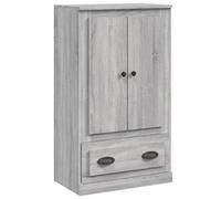 Helloshop26 Buffet bahut Commode Armoire Meuble de Rangement Organisateur Cuisine Salle de séjour Salon Haut Sonoma 60 x 35,5 x 103,5 cm Bois d'ingénierie Gris 02_0035379