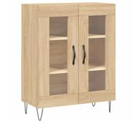 Helloshop26 Buffet bahut Commode Armoire Meuble de Rangement Organisateur Cuisine Salle de séjour Salon Sonoma 69,5 x 34 x 90 cm Bois d'ingénierie Marron 02_0031639