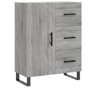 Helloshop26 Buffet bahut Commode Armoire Meuble de Rangement Organisateur Cuisine Salle de séjour Salon Sonoma 69,5 x 34 x 90 cm Bois d'ingénierie Gris 02_0036474