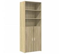 Helloshop26 Buffet bahut Commode Armoire Meuble de Rangement Organisateur Cuisine Salle de séjour Salon Haut Sonoma 70 x 42,5 x 185 cm Bois d'ingénierie Marron 02_0034205