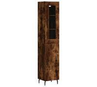 Helloshop26 Buffet bahut Commode Armoire Meuble de Rangement Organisateur Cuisine Salle de séjour Salon Haut 34,5 x 34 x 180 cm Bois d'ingénierie Marron 02_0033292