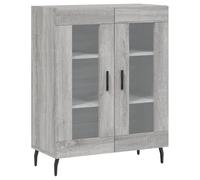Helloshop26 Buffet bahut Commode Armoire Meuble de Rangement Organisateur Cuisine Salle de séjour Salon Sonoma 69,5 x 34 x 90 cm Bois d'ingénierie Gris 02_0036465