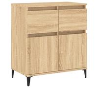 Helloshop26 Buffet bahut Commode Armoire Meuble de Rangement Organisateur Cuisine Salle de séjour Salon Sonoma 60 x 35 x 70 cm Bois d'ingénierie Marron 02_0031606