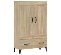 Helloshop26 Buffet bahut Commode Armoire Meuble de Rangement Organisateur Cuisine Salle de séjour Salon Haut Sonoma 70 x 31 x 115 cm Bois d'ingénierie Marron 02_0034195