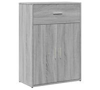 Helloshop26 Buffet bahut Commode Armoire Meuble de Rangement Organisateur Cuisine Salle de séjour Salon Sonoma 60 x 30 x 84 cm Bois d'ingénierie Gris 02_0036384