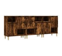 Helloshop26 Buffet bahut Commode Armoire Meuble de Rangement Organisateur Cuisine Salle de séjour Salons 3 pcs 60 x 35 x 70 cm Bois d'ingénierie Marron 02_0037047