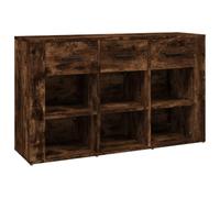 Helloshop26 Buffet bahut Commode Armoire Meuble de Rangement Organisateur Cuisine Salle de séjour Salon 100 x 30 x 59,5 cm Bois d'ingénierie Marron 02_0030825