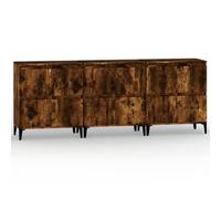 Helloshop26 Buffet bahut Commode Armoire Meuble de Rangement Organisateur Cuisine Salle de séjour Salons 3 pcs 60 x 35 x 70 cm Bois d'ingénierie Marron 02_0037048