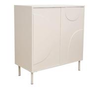 Helloshop26 Buffet Commode Meuble de Rangement Salon entré Chambre Holea avec 2 Portes 75 x 70 x 34 cm Beige 03_0009023