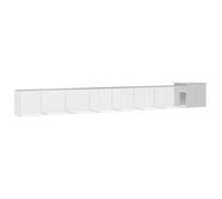 Helloshop26 Cage pour Poules 800 x 91 x 100 cm Acier galvanisé Gris 02_0041662