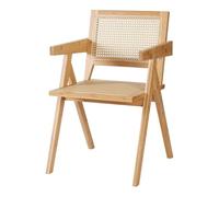 Helloshop26 Chaise de Salle à Manger Bambou rotin 79 x 50 x 50 cm Naturel 03_0009198