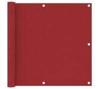 Helloshop26 Écran de Balcon Brise Pare Vue Protection confidentialité Rouge 90 x 600 cm Tissu Oxford 02_0010368