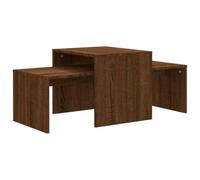 Helloshop26 Ensemble Table Basse 100 x 48 x 40cm Bois d'ingénierie Marron 02_0042143