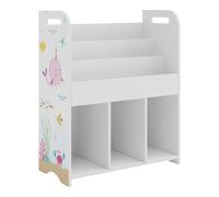 Helloshop26 Étagère Design Intemporel Salon Chambre Meuble de Rangement Enfant 75 x 62 x 29 cm Blanc avec Motif d'océan 03_0011215